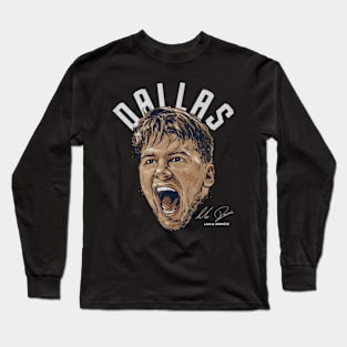 luka doncic portrait city arc Long Sleeve T-Shirt